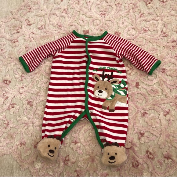 My First Christmas Baby Footie Pajama - Picture 1 of 3